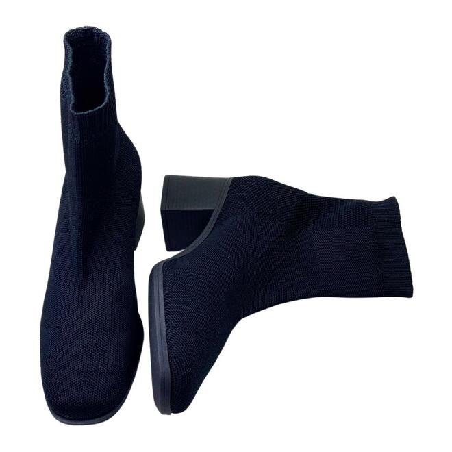 Bota de Knit Bebecê Napa Skin Soft Preto Feminina Preto 4