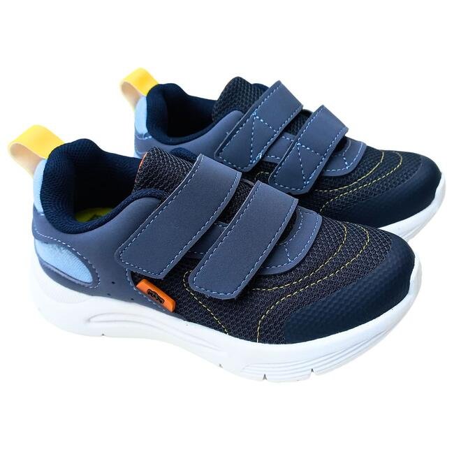 Tênis Klin Sport Chumbo/Azul Oceano/Laranja Menino Chumbo/Azul 3