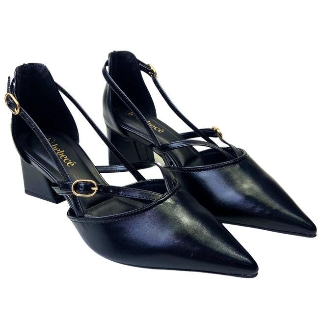 Sapato Canoinha Bebecê Napa Egeu Preto Feminino Preto 3