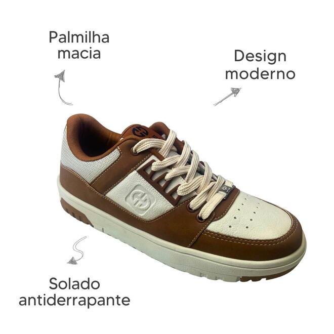 Tênis Ollie Skatista Rocky Infantil Camel Camel 6