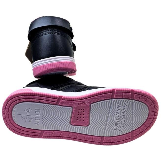 Tênis Kidy Astral Preto/Rosa Infantil Preto 5
