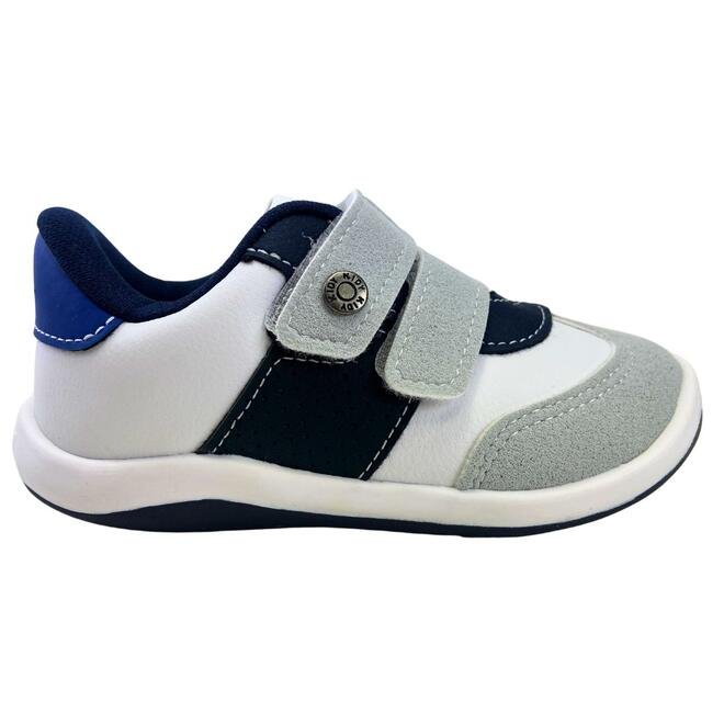 Sapatênis Kidy Colors Equilibrio Branco/Marinho/Azul Royal