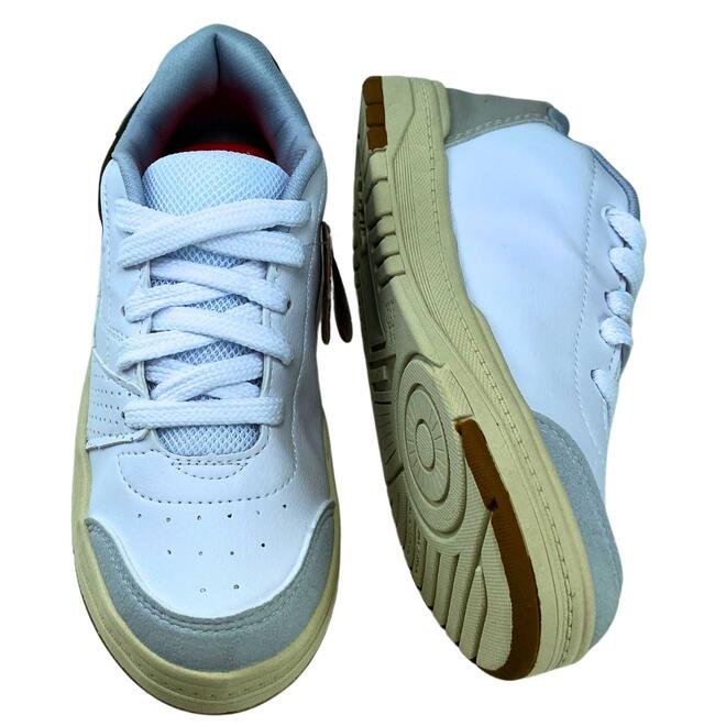 Tênis Kidy K360 Estilo Respitec Branco/Cinza/Verde Menino Branco 4