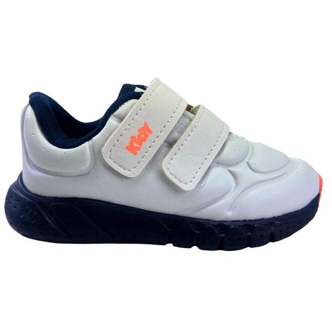 Tênis Kidy Equilibrio Branco/Marinho Infantil