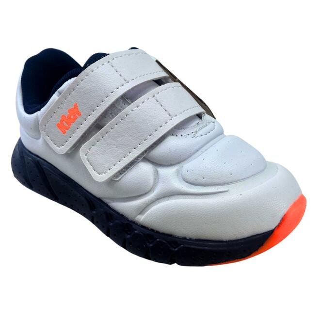 Tênis Kidy Equilibrio Branco/Marinho Infantil Branco 2