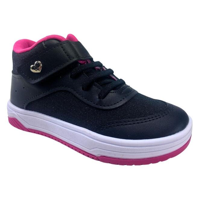 Tênis Kidy Cano Alto Happy Preto Infantil Preto 2