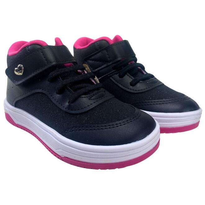 Tênis Kidy Cano Alto Happy Preto Infantil Preto 3