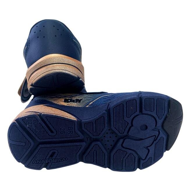 Tênis Kidy Energy Baby Respitec Marinho/Dourado Marinho 5