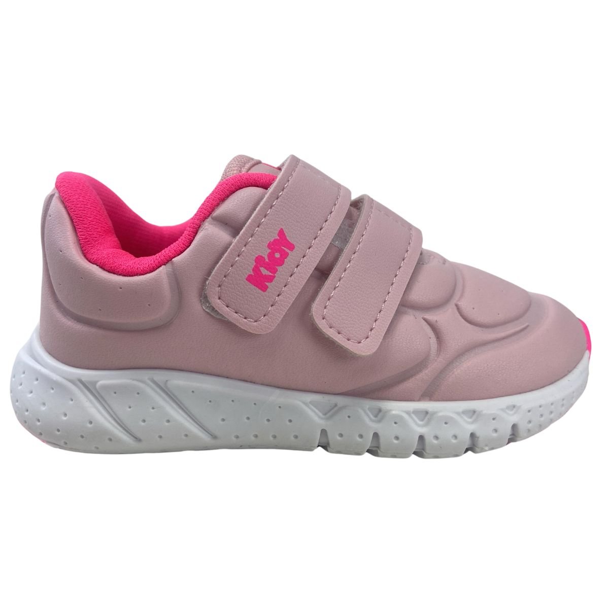 Tênis Kidy Equilibrio Nude/Pink Neon Infantil