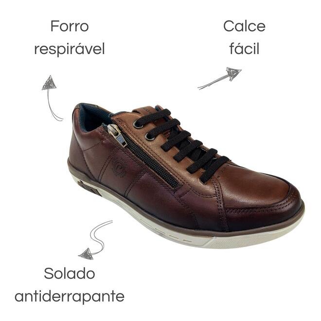 Sapatênis Pegada Stretch Terracota/Dark Brown Masculino Marrom 6