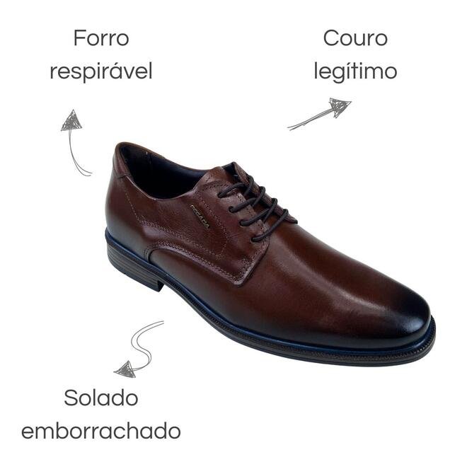 Sapato Pegada Social Anilina Pinhão Masculino Pinhão 6