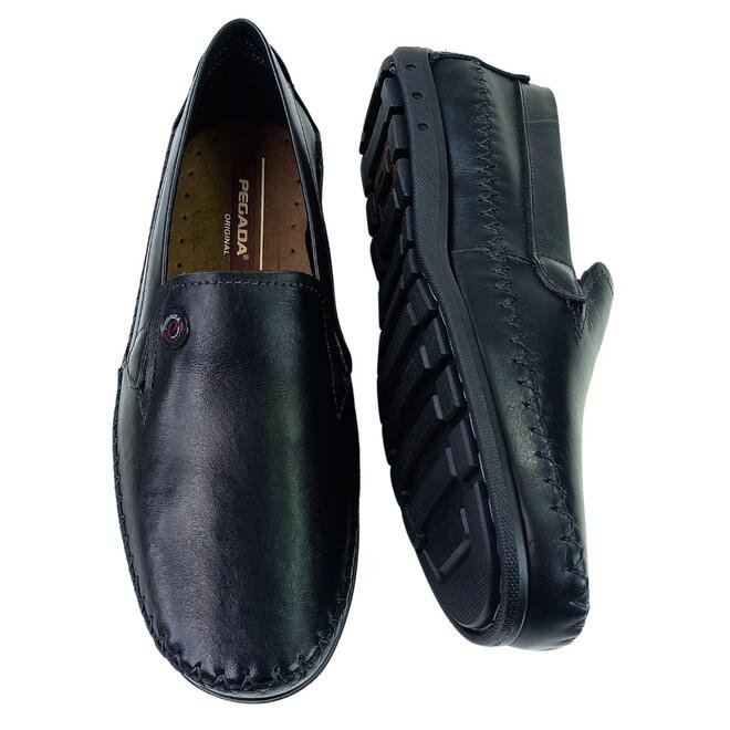 Sapatilha/Drive Pegada Mocassim Anilina Preto Masculino Preto 4