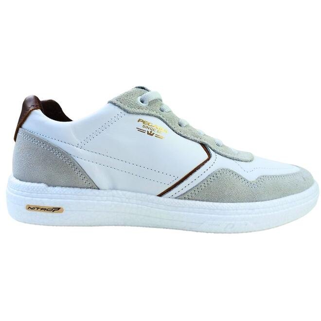 Sapatênis Pegada Napa Soft Branco/Camurça/Pull Masculina Branco 1