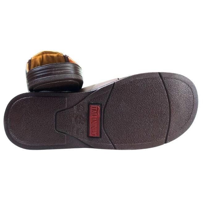 Chinelo Italianinho Couro Napa Café Masculino Café 5