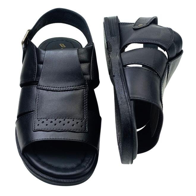 Sandália Italianinho Couro Napa Preto Masculino Preto 4