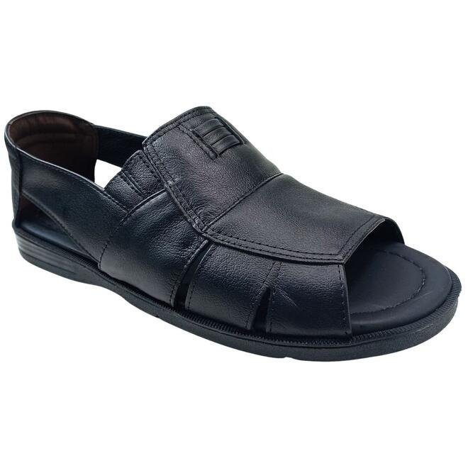 Sandália Italianinho Couro Napa Preto Masculino Preto 2