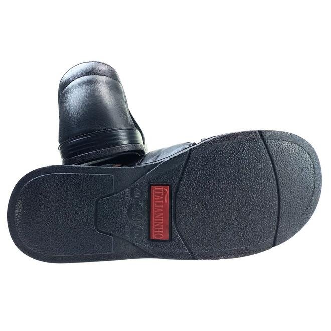 Sandália Italianinho Couro Napa Preto Masculino Preto 5