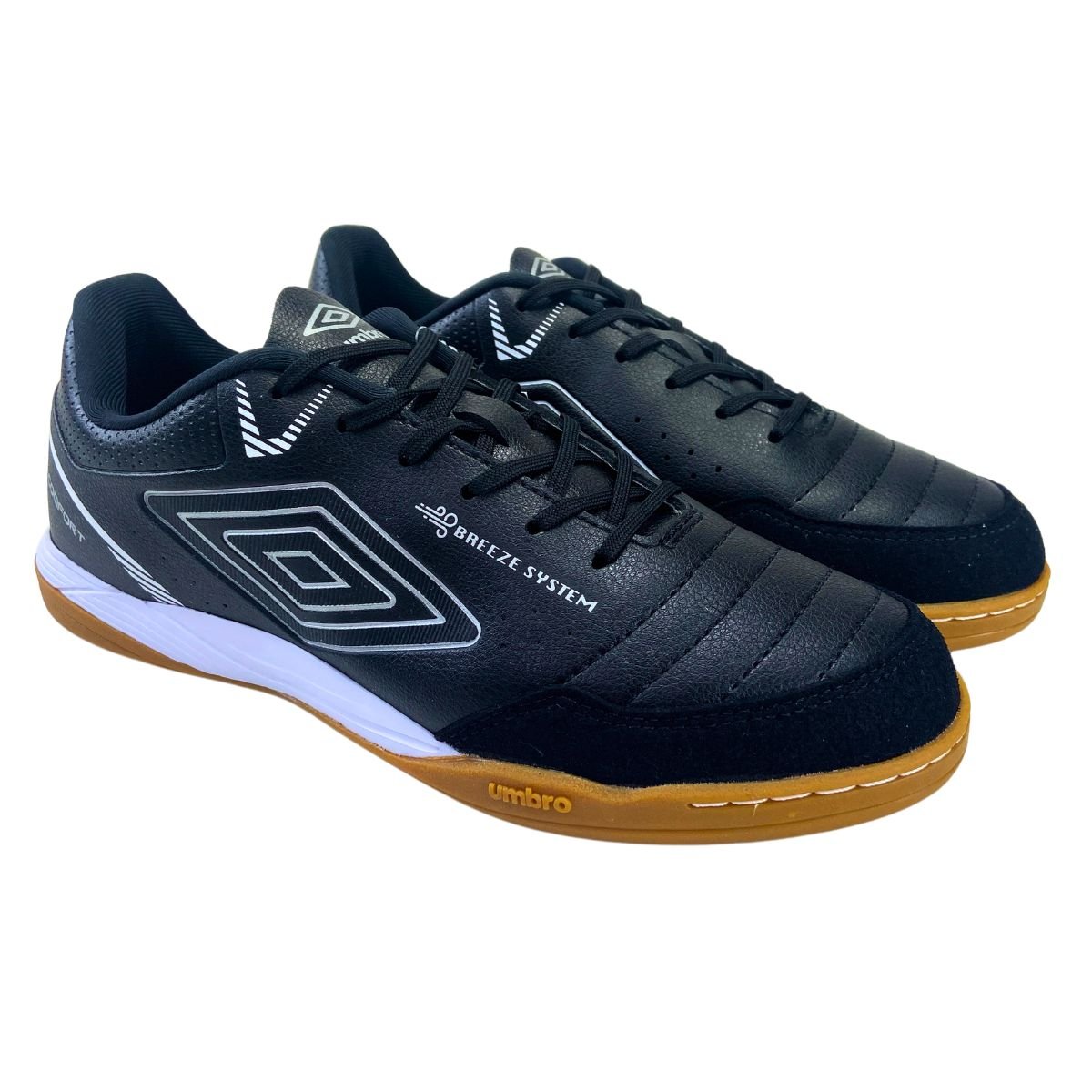 Chuteira Futsal Umbro Neo Comfort Preto/Cinza/Branco Preto 3