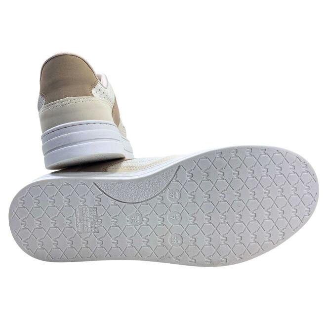 Tênis Via Marte Casual Nobuck Bege/Branco/Marfim Feminino Bege 5