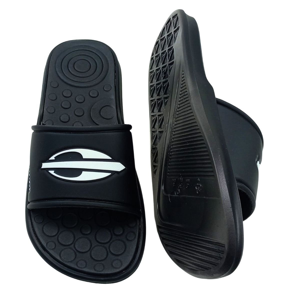 Chinelo Mormaii Quiver Pro Gaspea Adulto Preto/Branco Masculino Preto 4