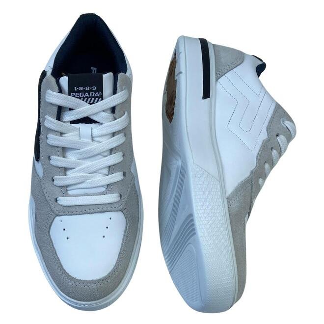 Sapatênis Pegada Napa Soft Branco/Cam/Nature/Preto Masculino Branco 4