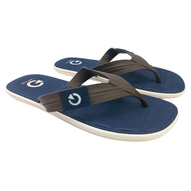 Chinelo Cartago Aspen Dedo Bege/Marrom/Azul Adulto Masculino Marrom 3