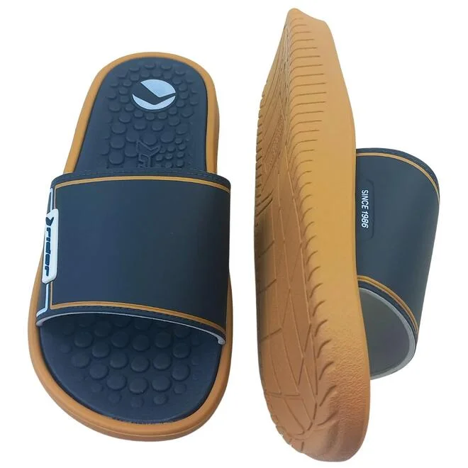 Chinelo Rider Pump II Slide Bege/Azul/Branco Adulto Masculino Azul 4