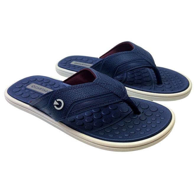 Chinelo Cartago Veneto II Dedo Marrom/Marrom Adulto Masculino Azul 2