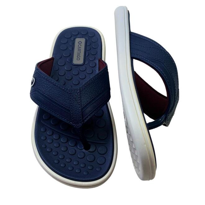 Chinelo Cartago Veneto II Dedo Marrom/Marrom Adulto Masculino Azul 3