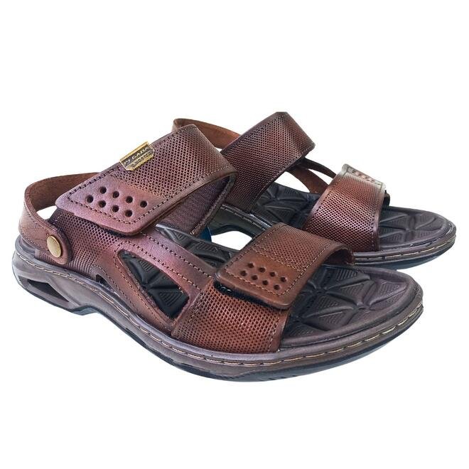 Sandália Pegada Anilina Pinhão Masculina Pinhão 3