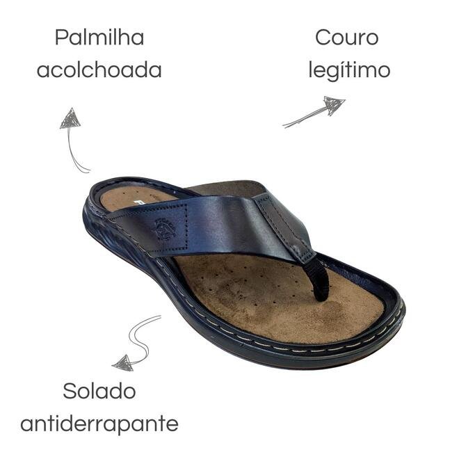 Chinelo Pegada Anilina Cravo Masculino Cravo 6