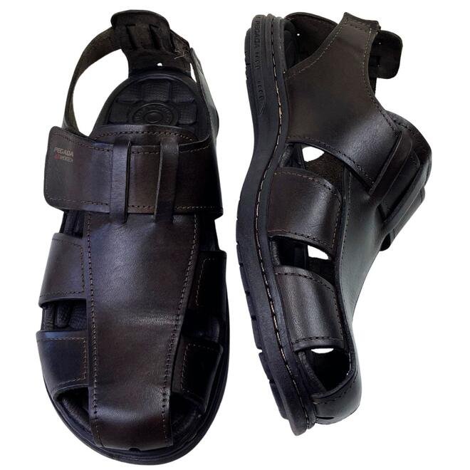 Sandália Pegada Anilina Cravo Masculina Cravo 4