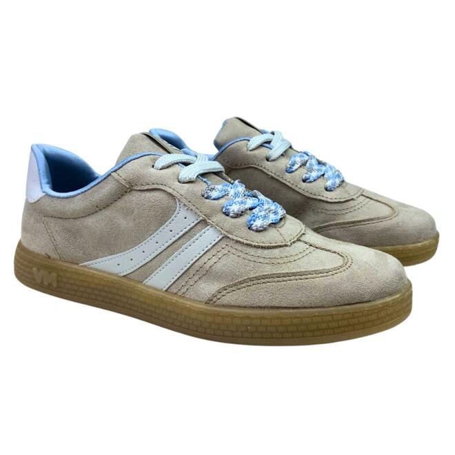 Tênis Via Marte Camurça Ultra/Napa Porcelana/Ice Bege 3