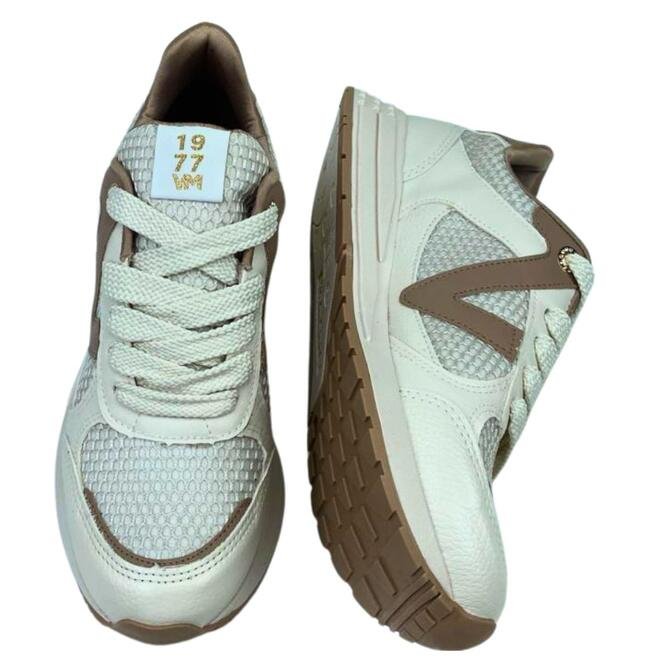 Tênis Via Marte Tela Colmeia Marfim/Bege/Quinoa Marfim 4