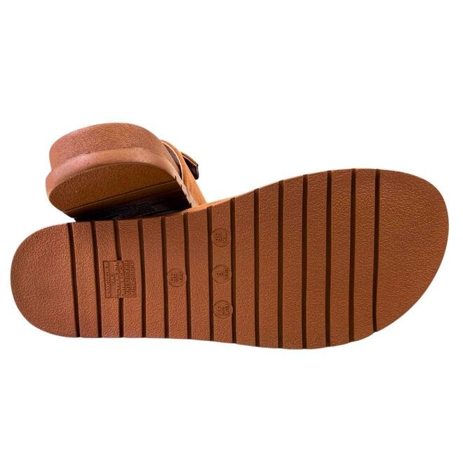 Chinelo Papete Via Marte Camurça Ultra Caramelo Caramelo 5