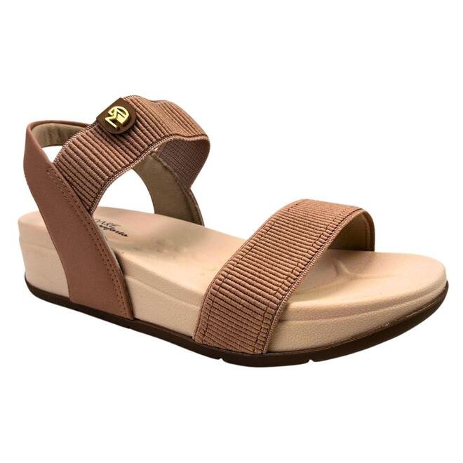 Sandália Modare Elastico Napa Floather Nude/Camel Nude 2