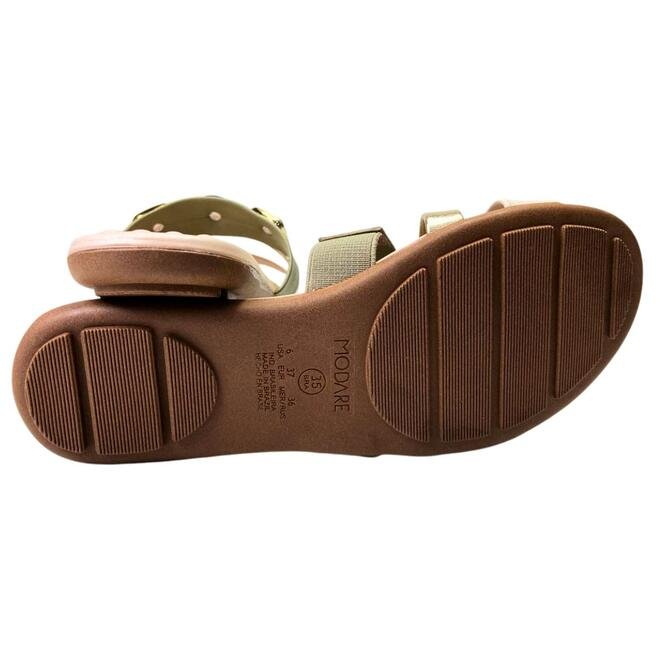 Rasteira Modare Napa Floather Verde/Creme/Dourado Creme 5