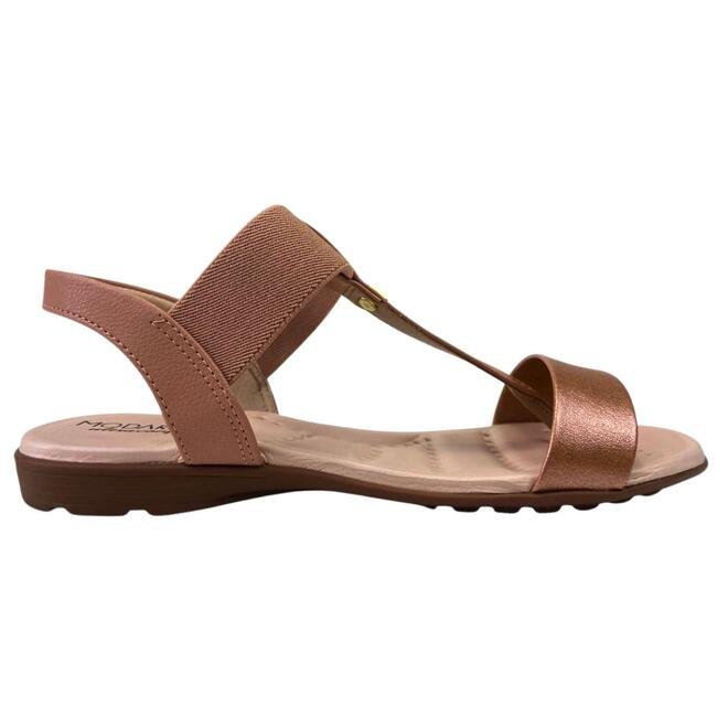 Sandália Modare Napa Floather Nude/Ouro Rosado