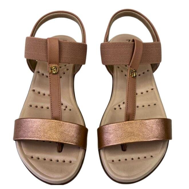 Sandália Modare Napa Floather Nude/Ouro Rosado Nude 4
