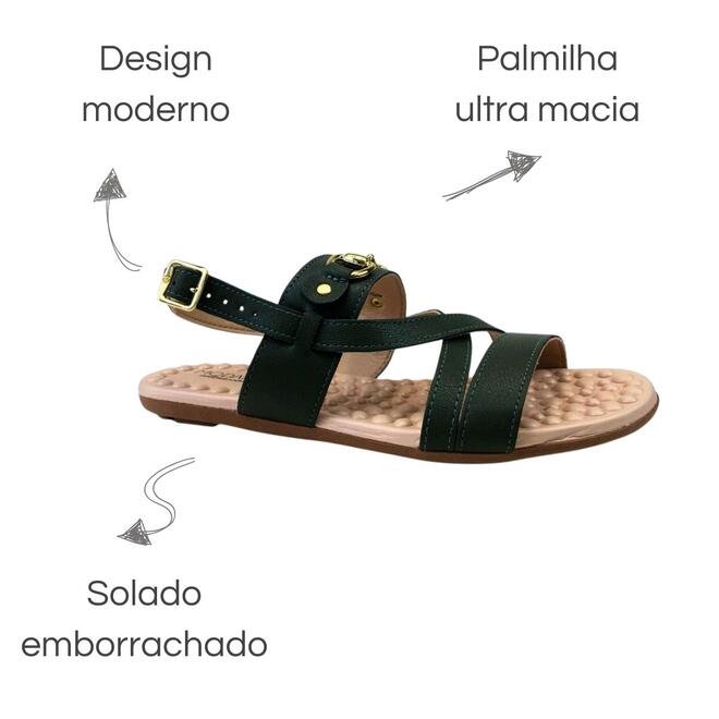 Sandália Modare Napa Floather Nature Oliva Oliva 6
