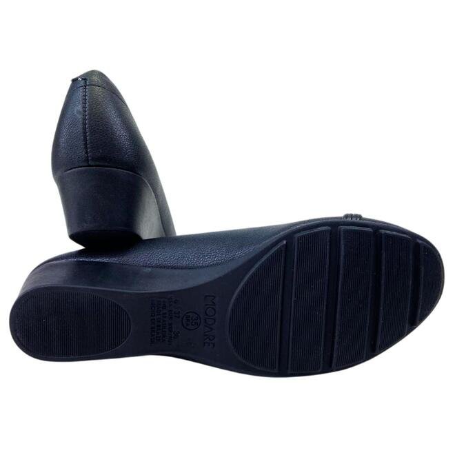 Sapato Modare Napa Floather Nature/Pele Strech Preto Preto 5