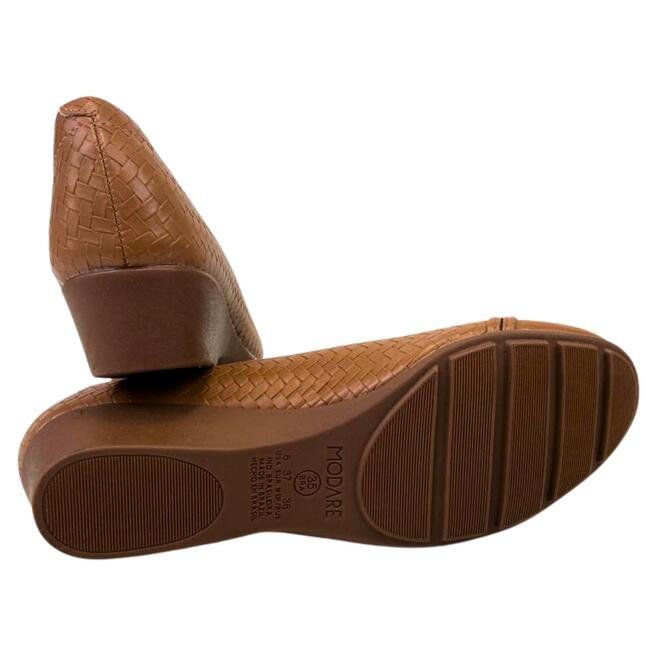 Sapato Modare Napa Floather Nature Strech Camel Camel 5