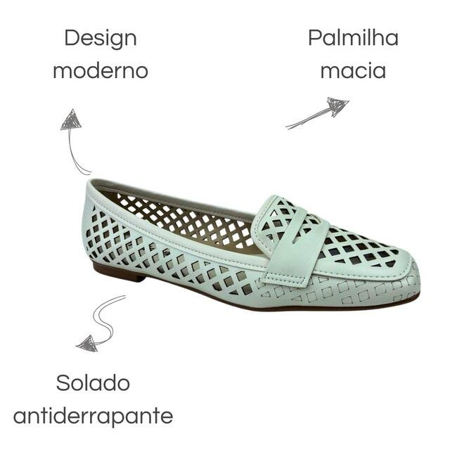 Sapatilha Moleca Napa Turim Branco Off Off White 6