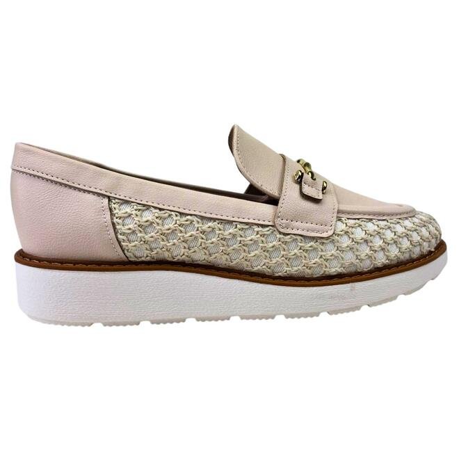 Sapato Modare Tecido Croche Santiago Multi Creme