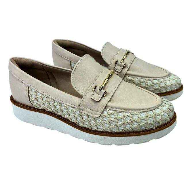 Sapato Modare Tecido Croche Santiago Multi Creme Creme 3