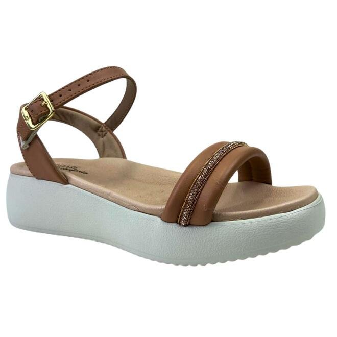 Sandália Modare Napa Pele Strech Nude/Ouro Rosado Nude 2