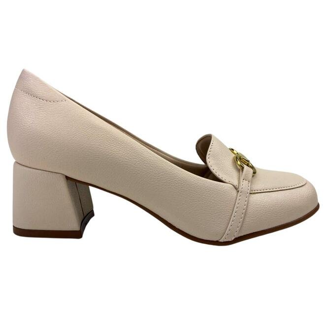Sapato Modare Napa Floather Nature Creme Creme 1