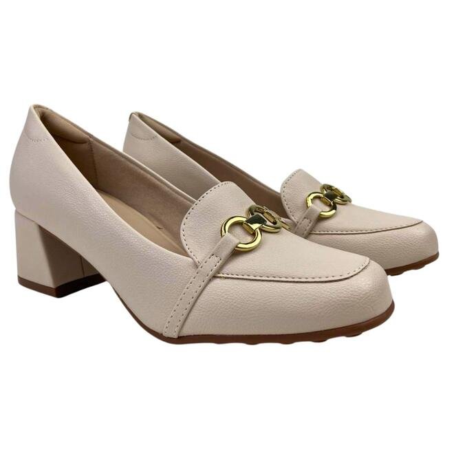 Sapato Modare Napa Floather Nature Creme Creme 3