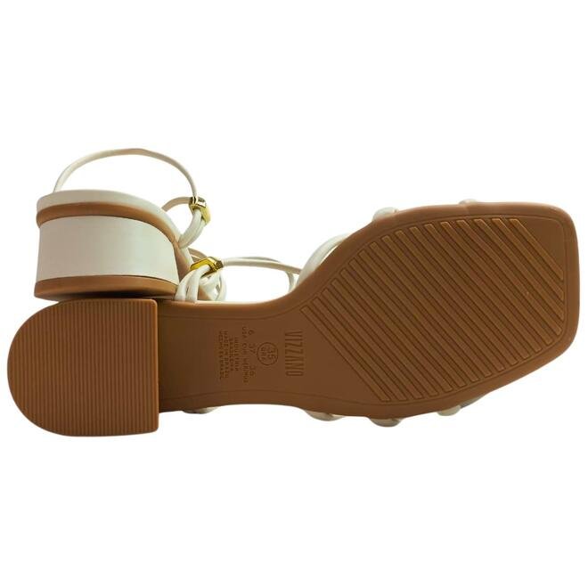 Sandália Vizzano Tira Pronta Pelica Branco Off Branco 5