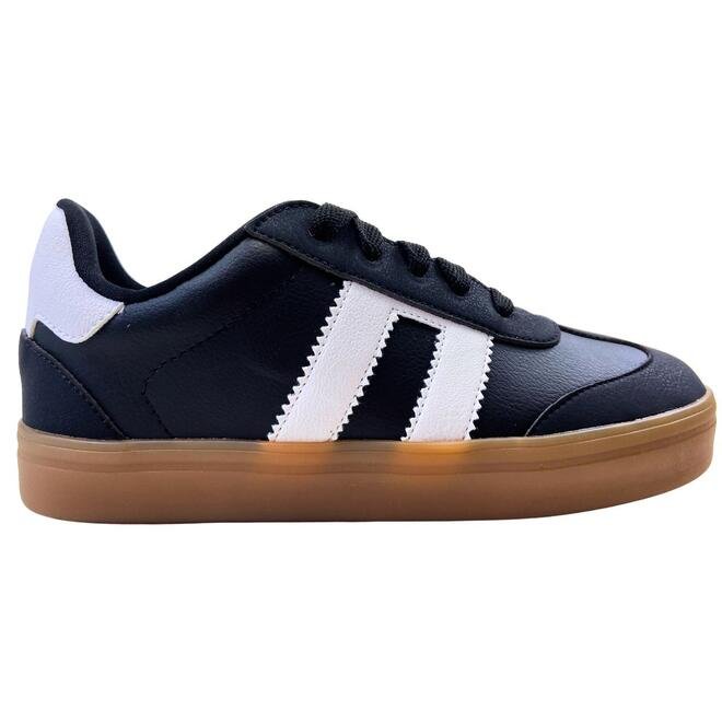 Tênis Novopé Itweens Juvenil Preto/Branco/Crepe Transl